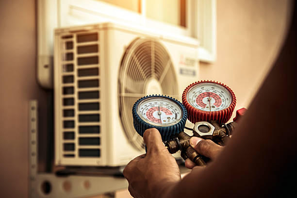 Professional Hvac Maintenance technician working in Conesville, OH